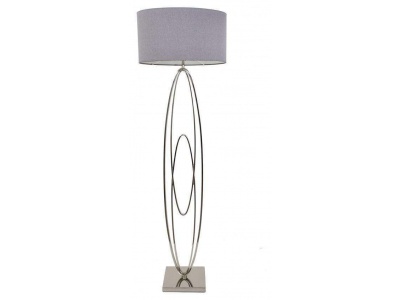 Oval Rings Nickel Floor Lamp