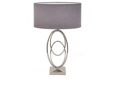 Oval Rings Nickel Table Lamp