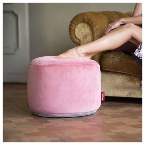 Point Velvet Ottoman Deep Blush 5