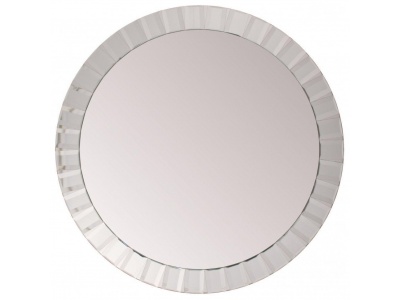 Quartz Large Objet Round Mosaic Framed Wall Mirror 119cm