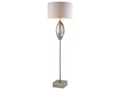 Seraphina Nickel Oval Rings Floor Lamp