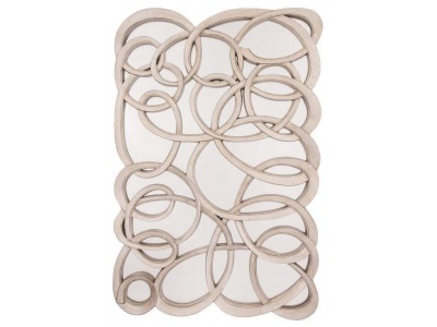 Silver Swirl Front Wall Mirror