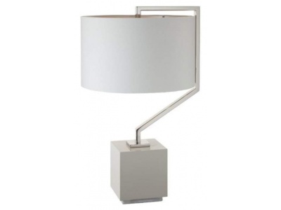 Thomas Griem Cyclone Nickel Finish Table Lamp