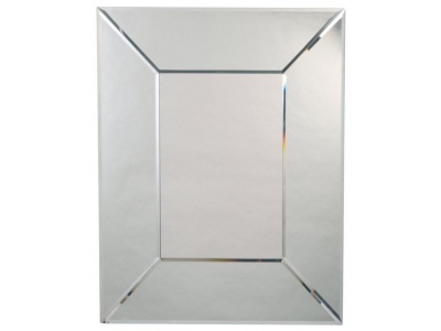 Wide Bevelled Mirrored Frame Mirror